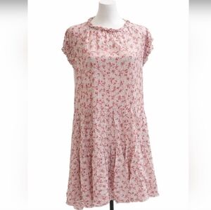 Kirundo Womens XXL Dropped Waist Midi Dress Orange Floral, Cottagecore